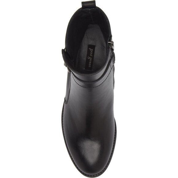 🆕PAUL GREEN Vanessa Block Heel Ankle Bootie Boot 8 Black - Picture 5 of 16